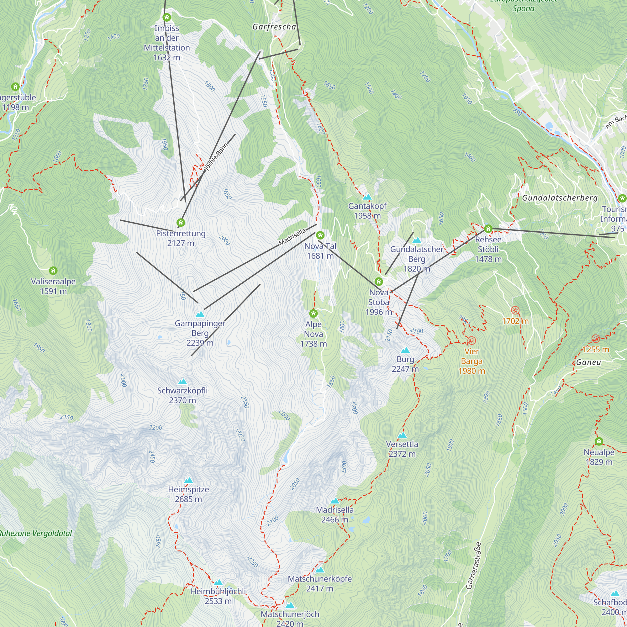 Alpe Nova map