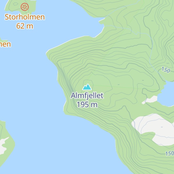 Map of Almfjellet