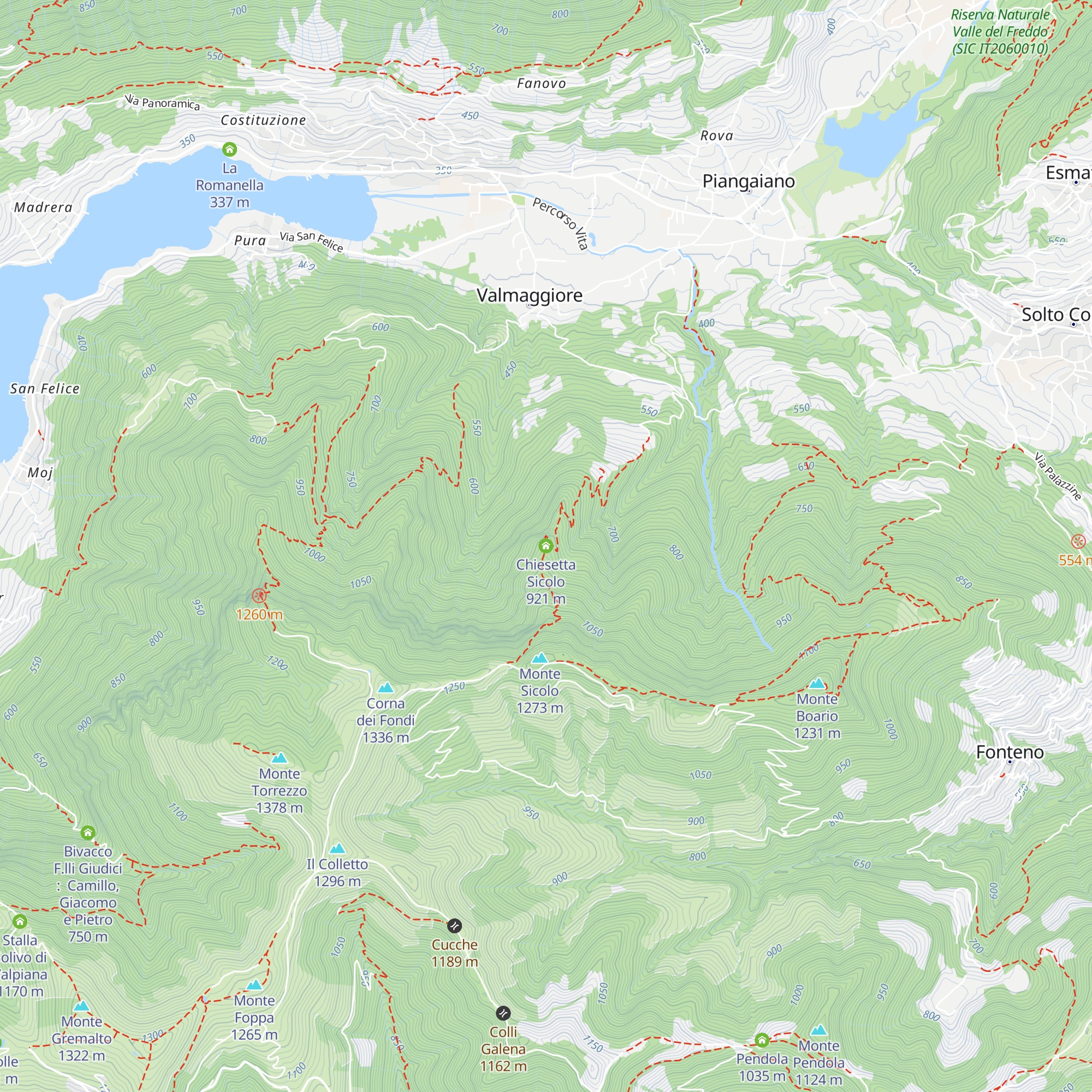 Chiesetta Sicolo map