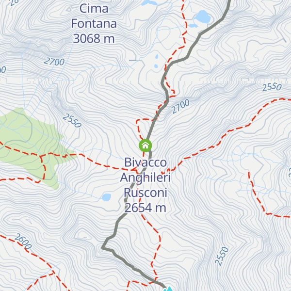 Map of Bivacco Anghileri Rusconi