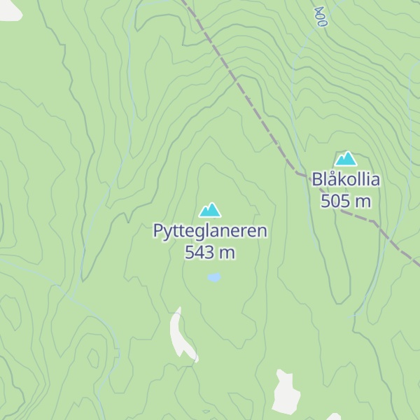 Map of Pytteglaneren