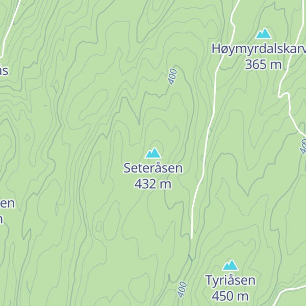 Map of Seteråsen