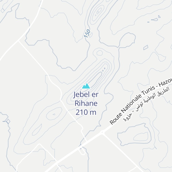 Map of Jebel er Rihane