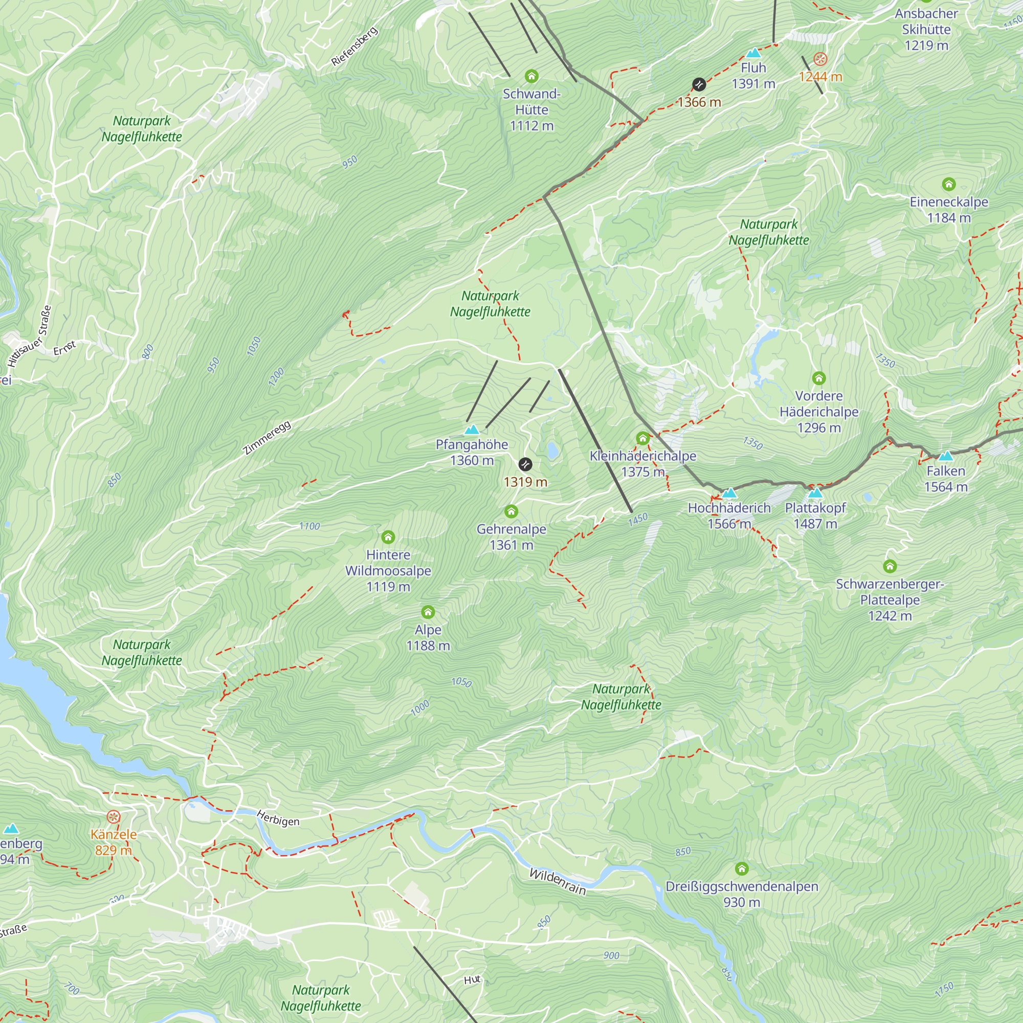 Gehrenalpe map