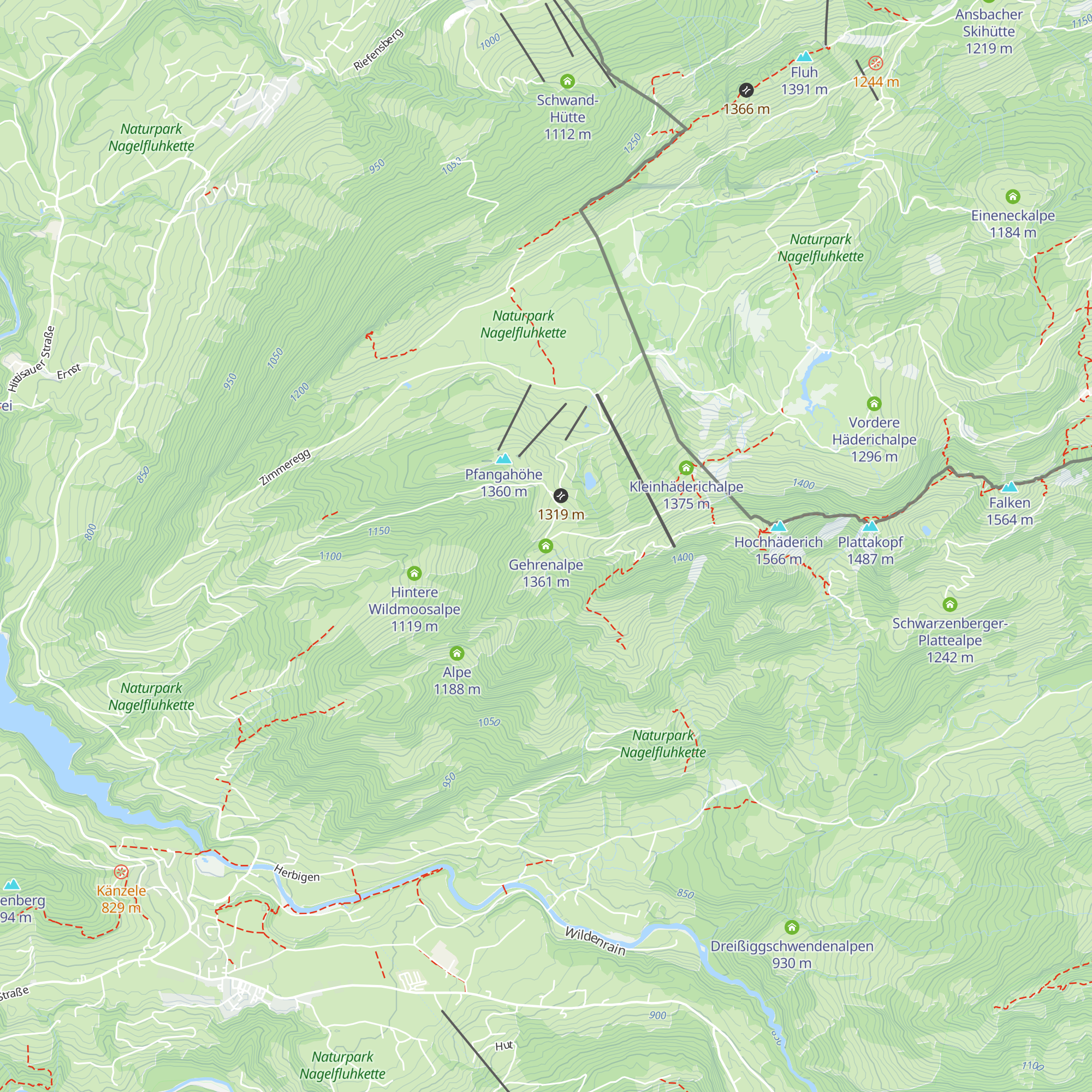 Gehrenalpe map