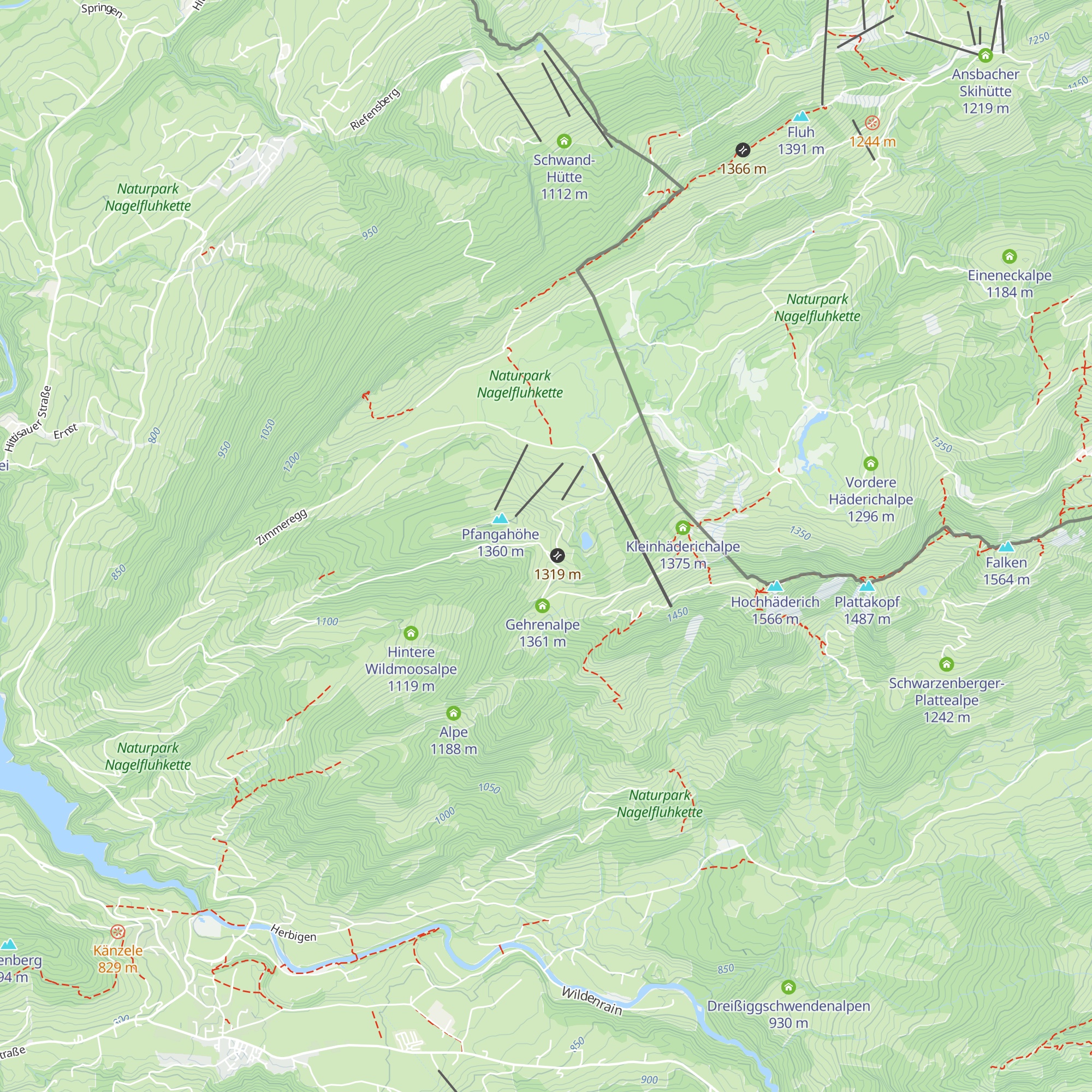 Gasthof Hennenmoosalpe map