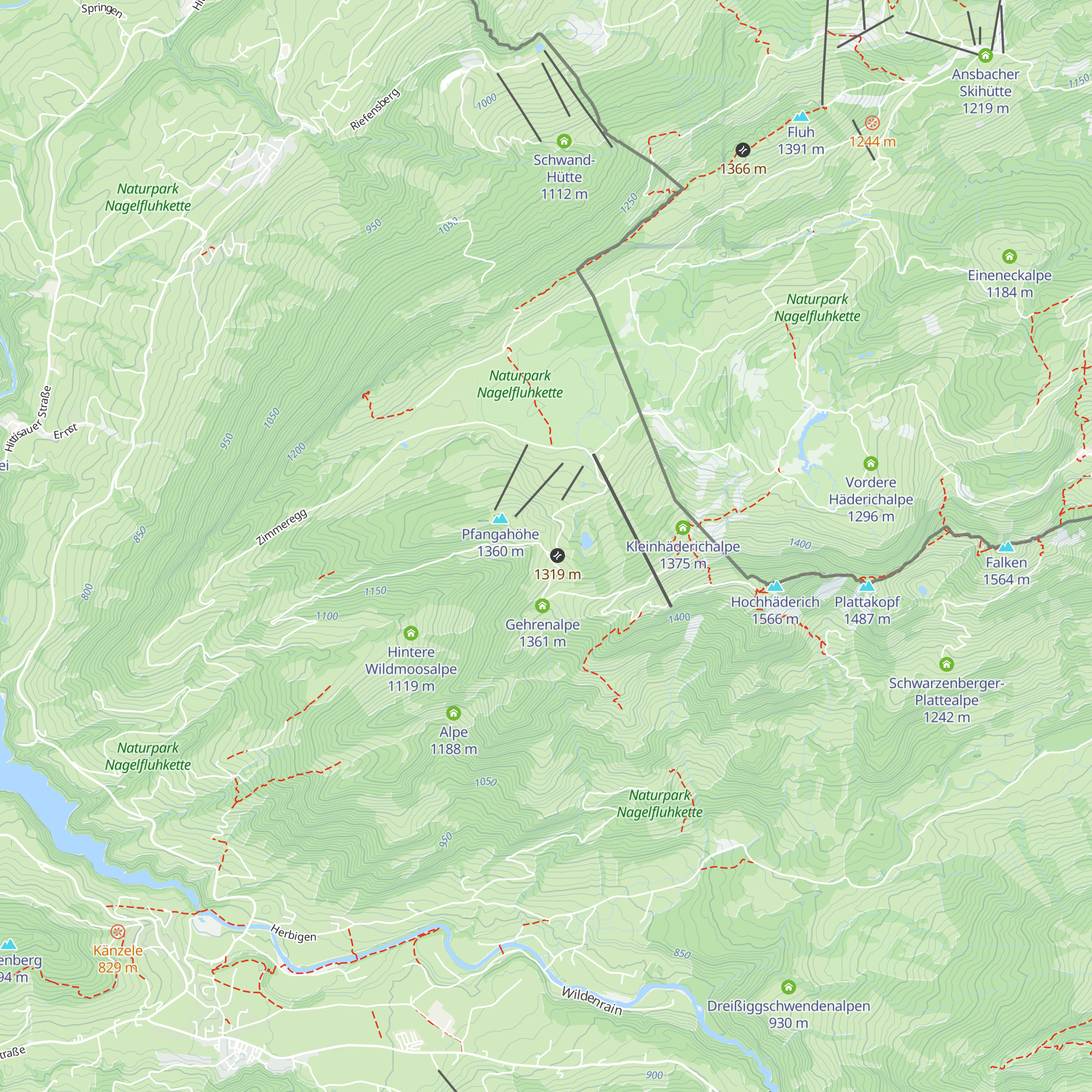 Gasthof Hennenmoosalpe map