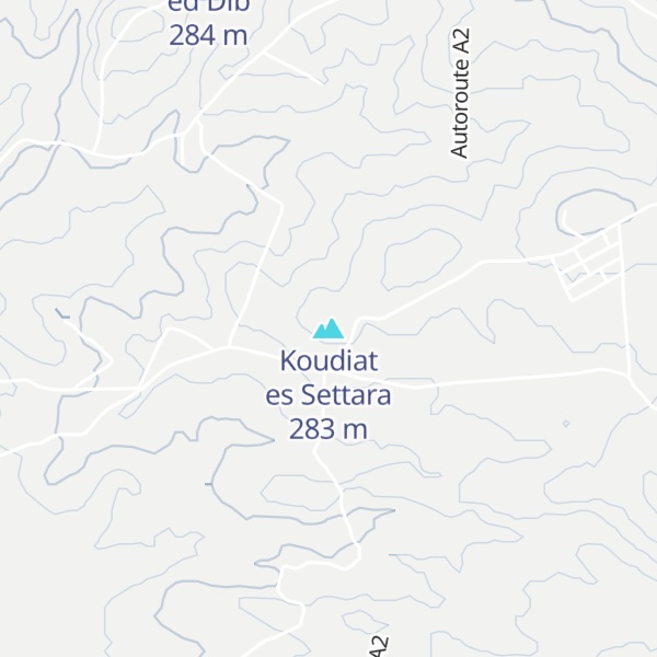 Map of Koudiat es Settara