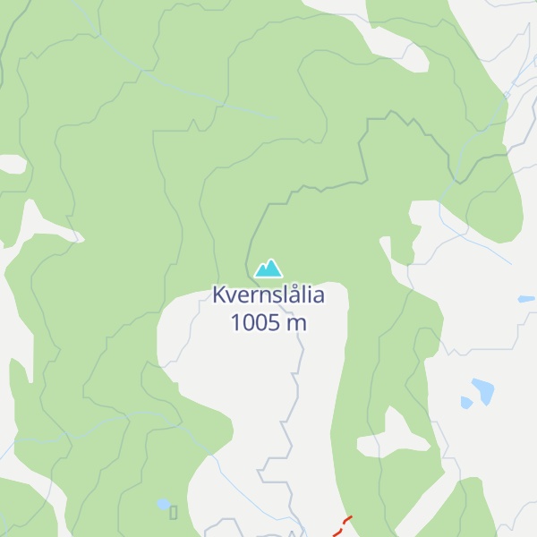 Map of Kvernslålia