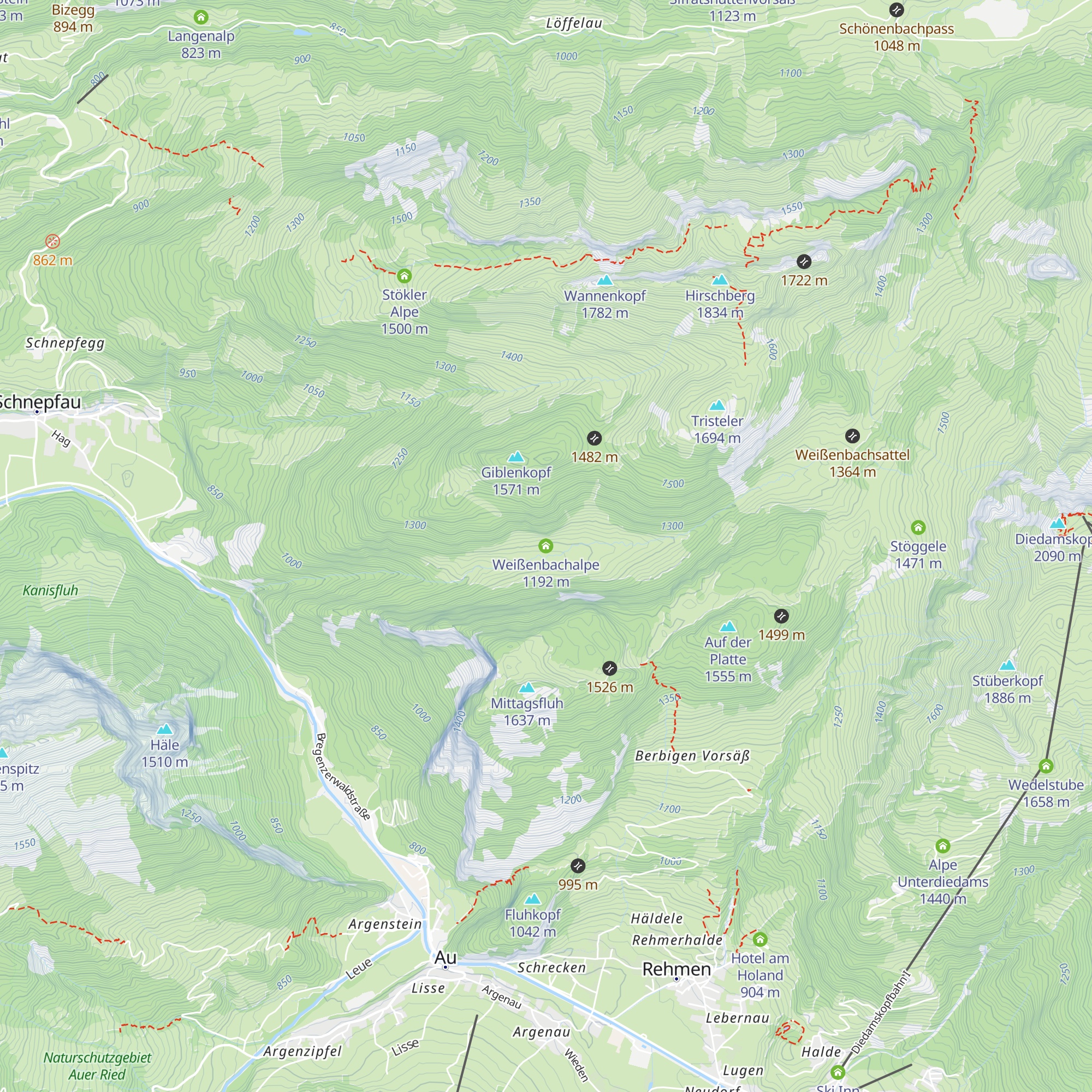 Weißenbachalpe map