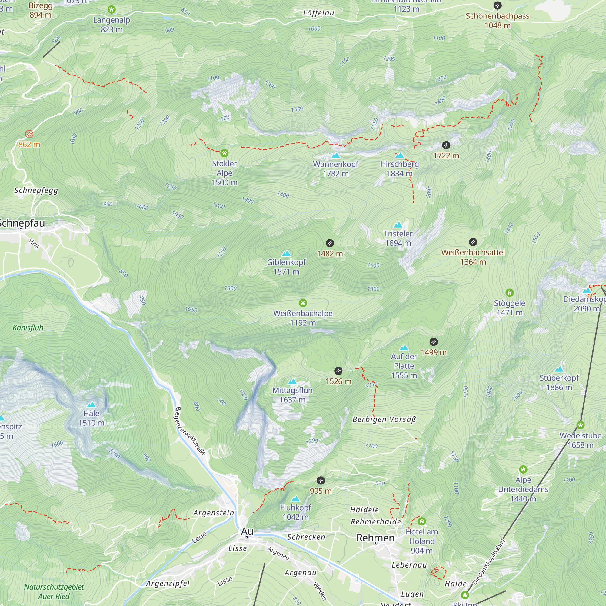 Weißenbachalpe map