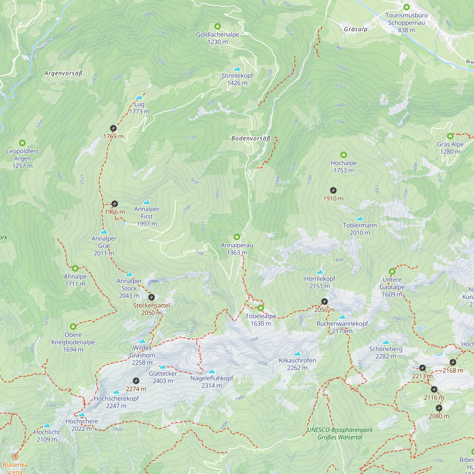 Annalperau map