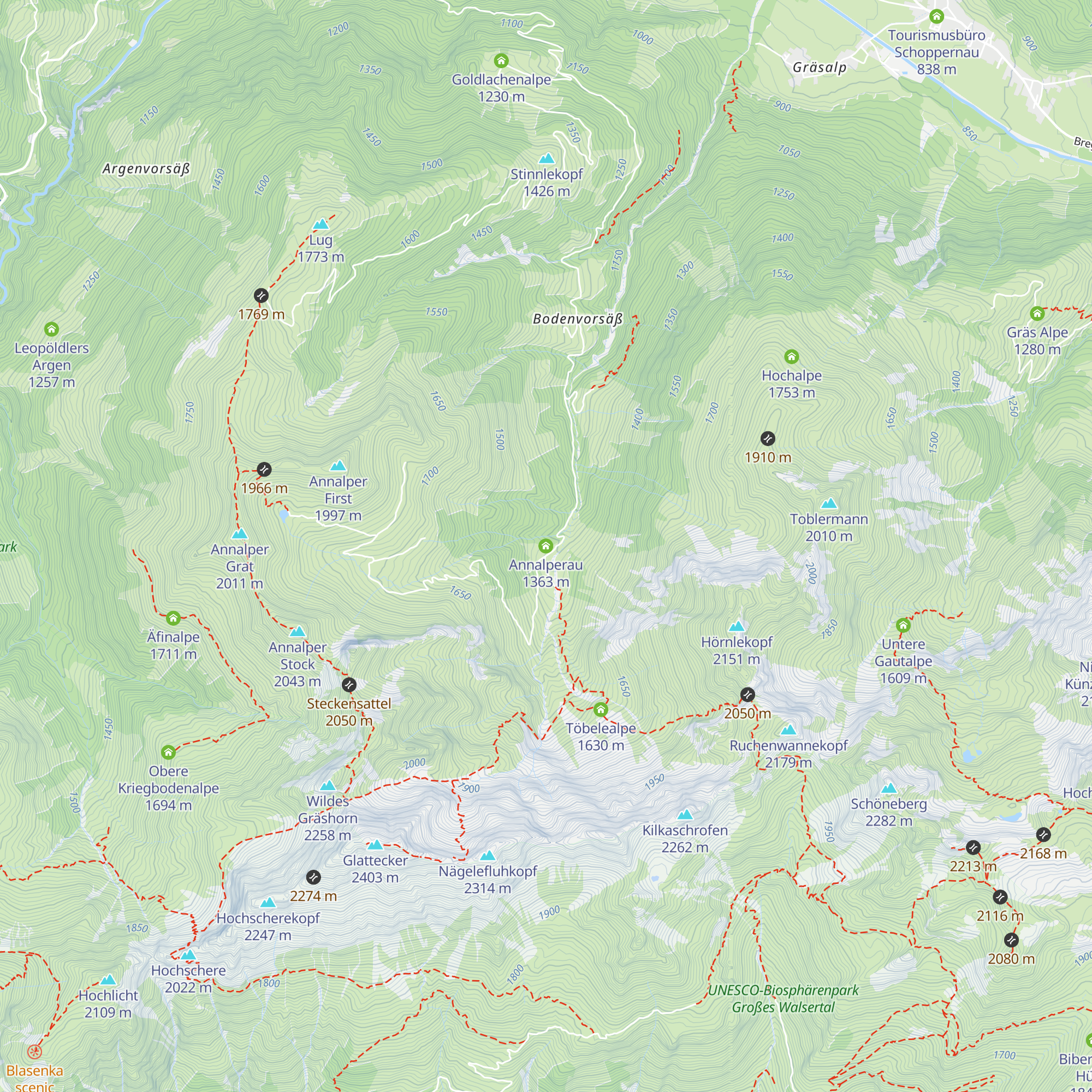 Annalperau map