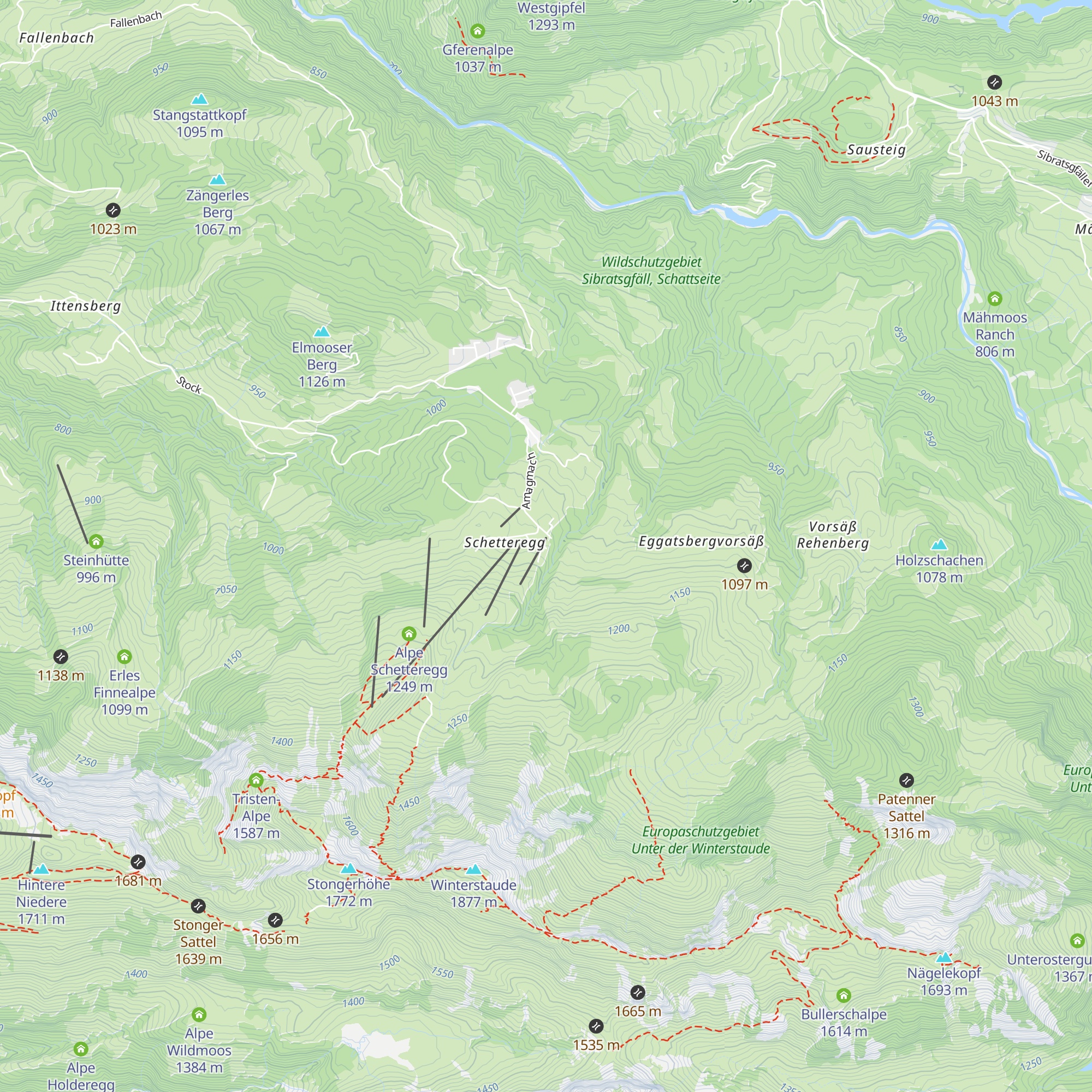 Langenargener Hütte map