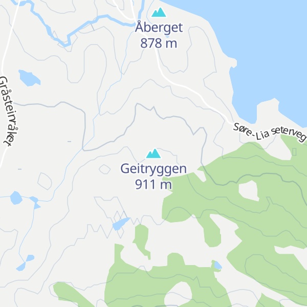 Map of Geitryggen
