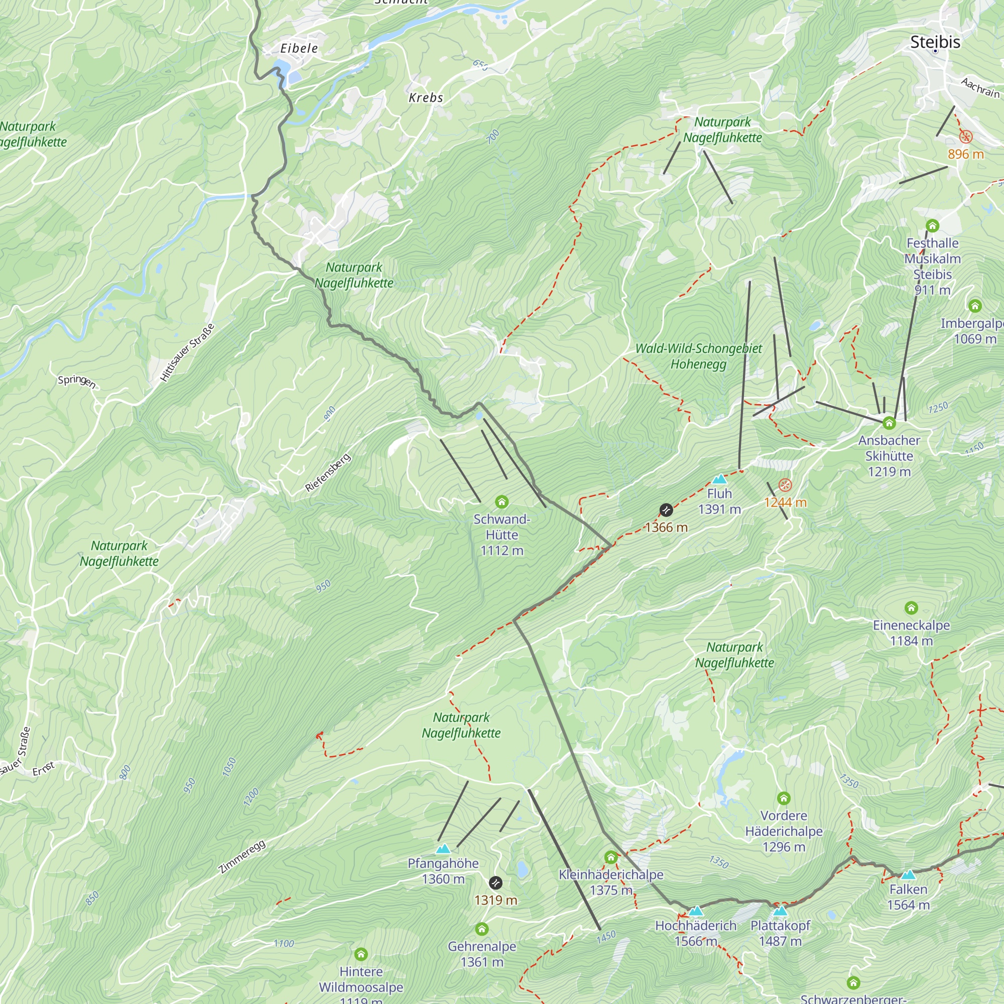 Schwand-Hütte map