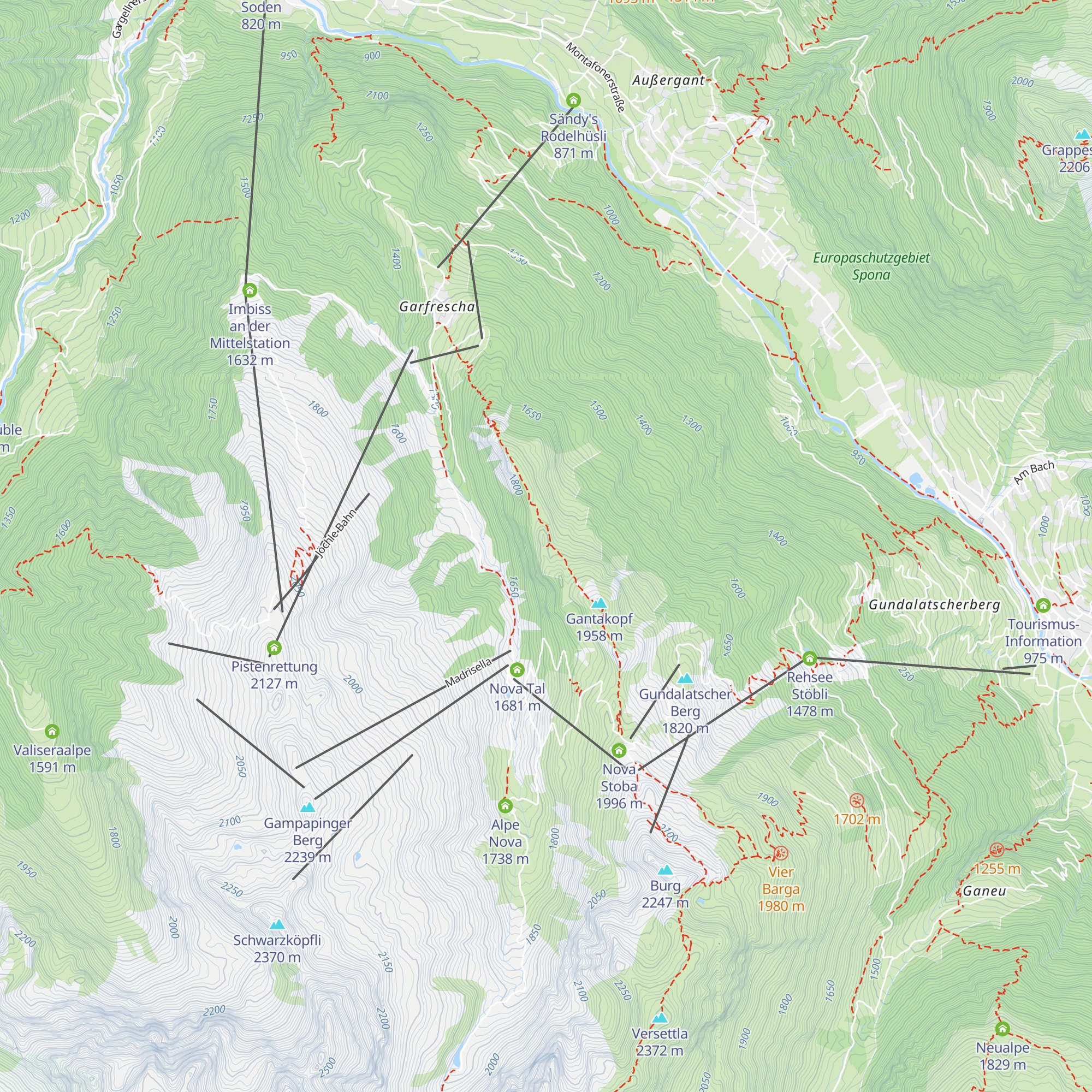 Willis Äplen-Barga map