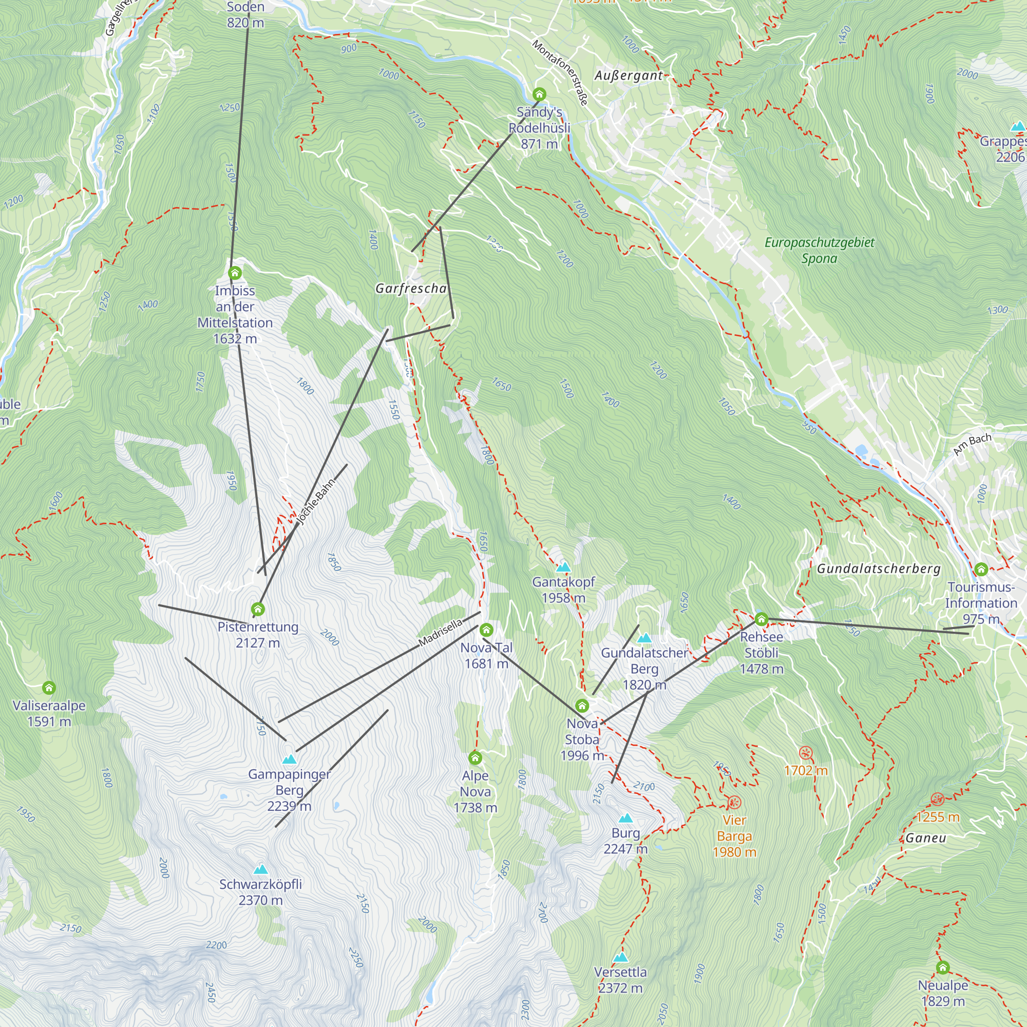 Willis Äplen-Barga map