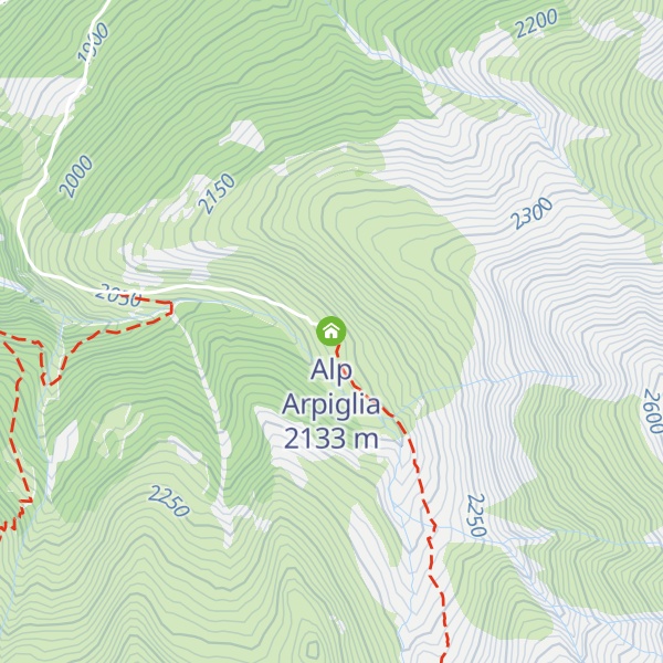 Map of Alp Arpiglia