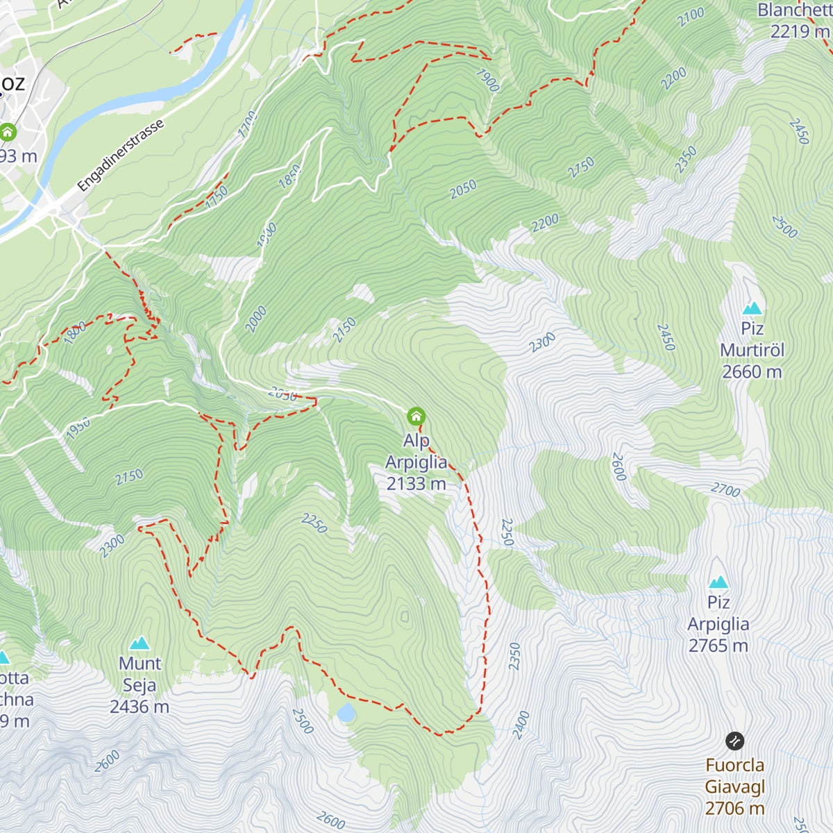Alp Arpiglia map