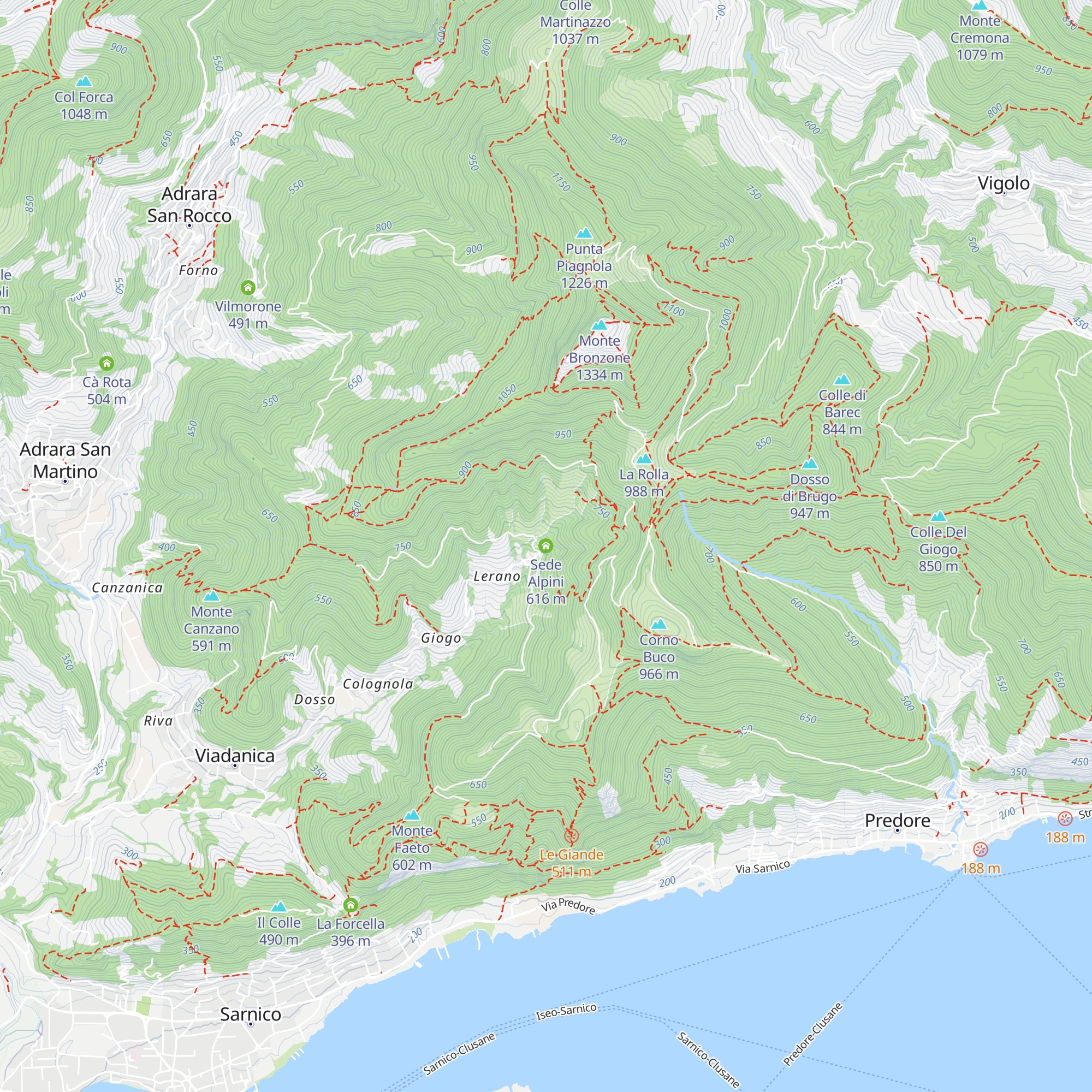 Sede Alpini map