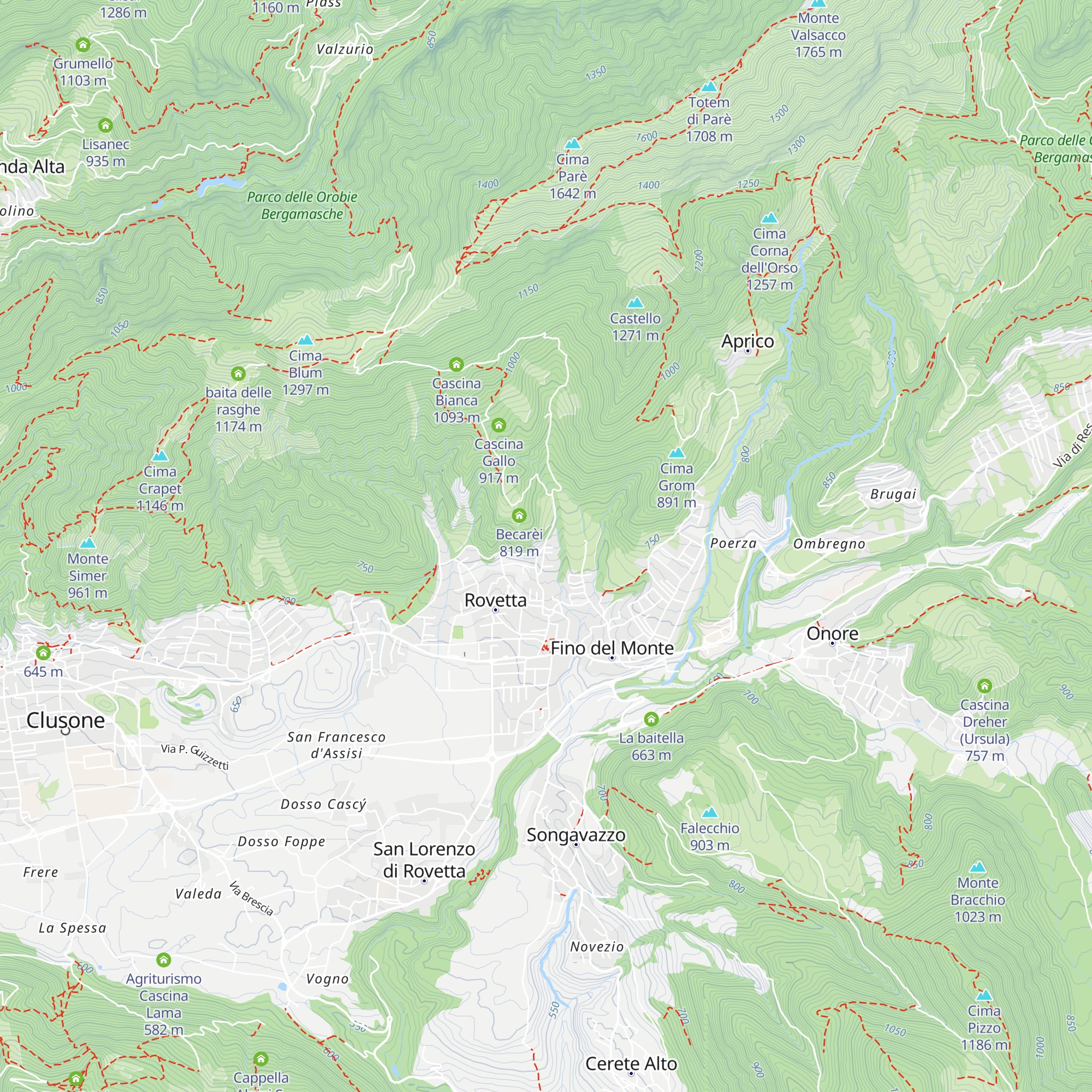 Squadra Antincendio Rovetta map