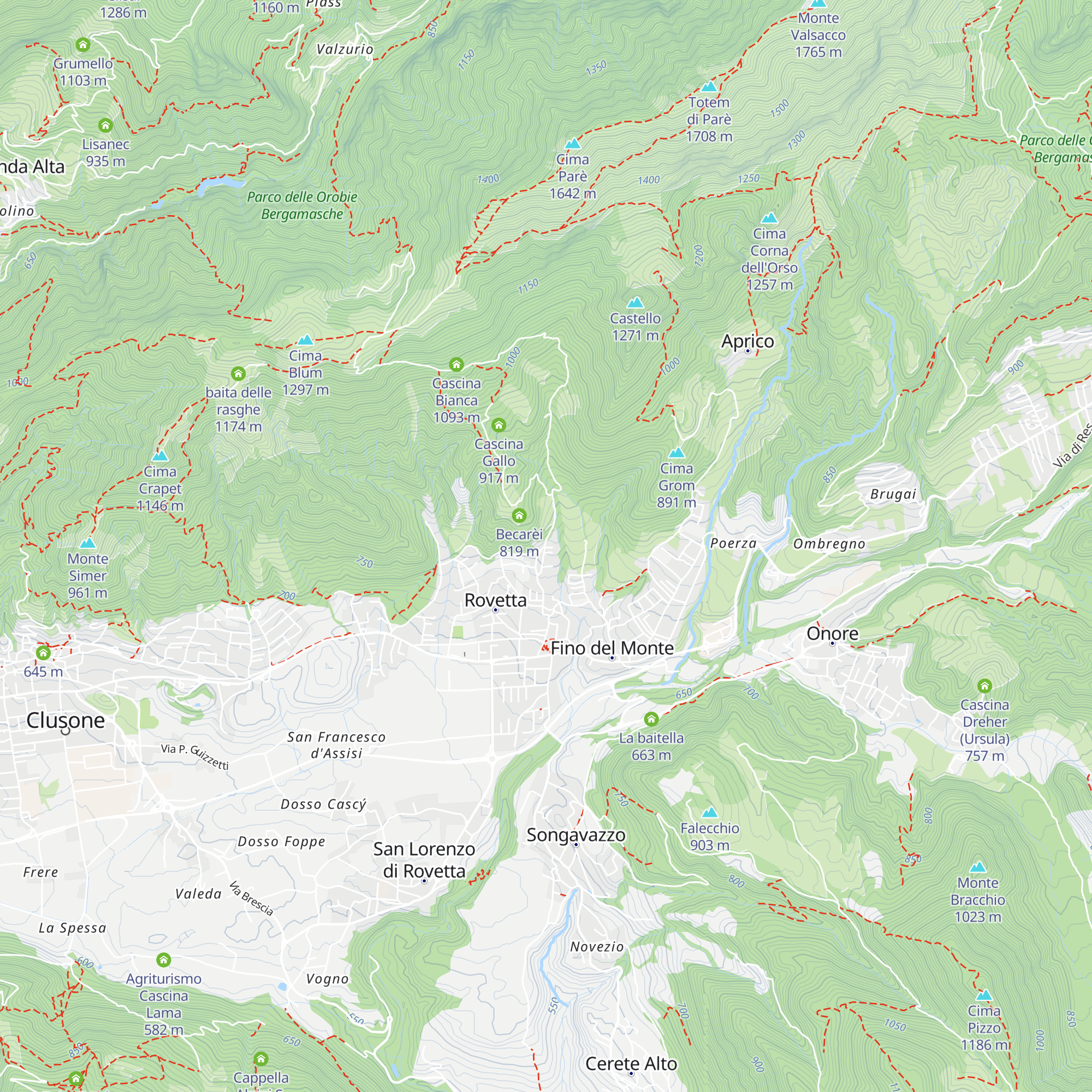 Squadra Antincendio Rovetta map