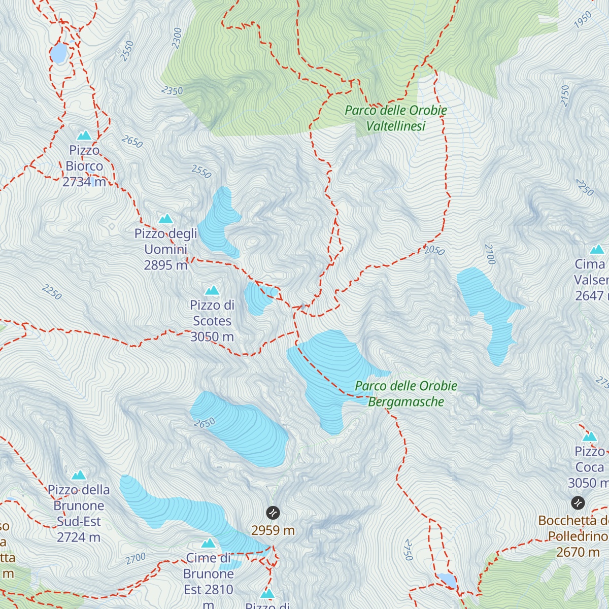 Bivacco Corti map