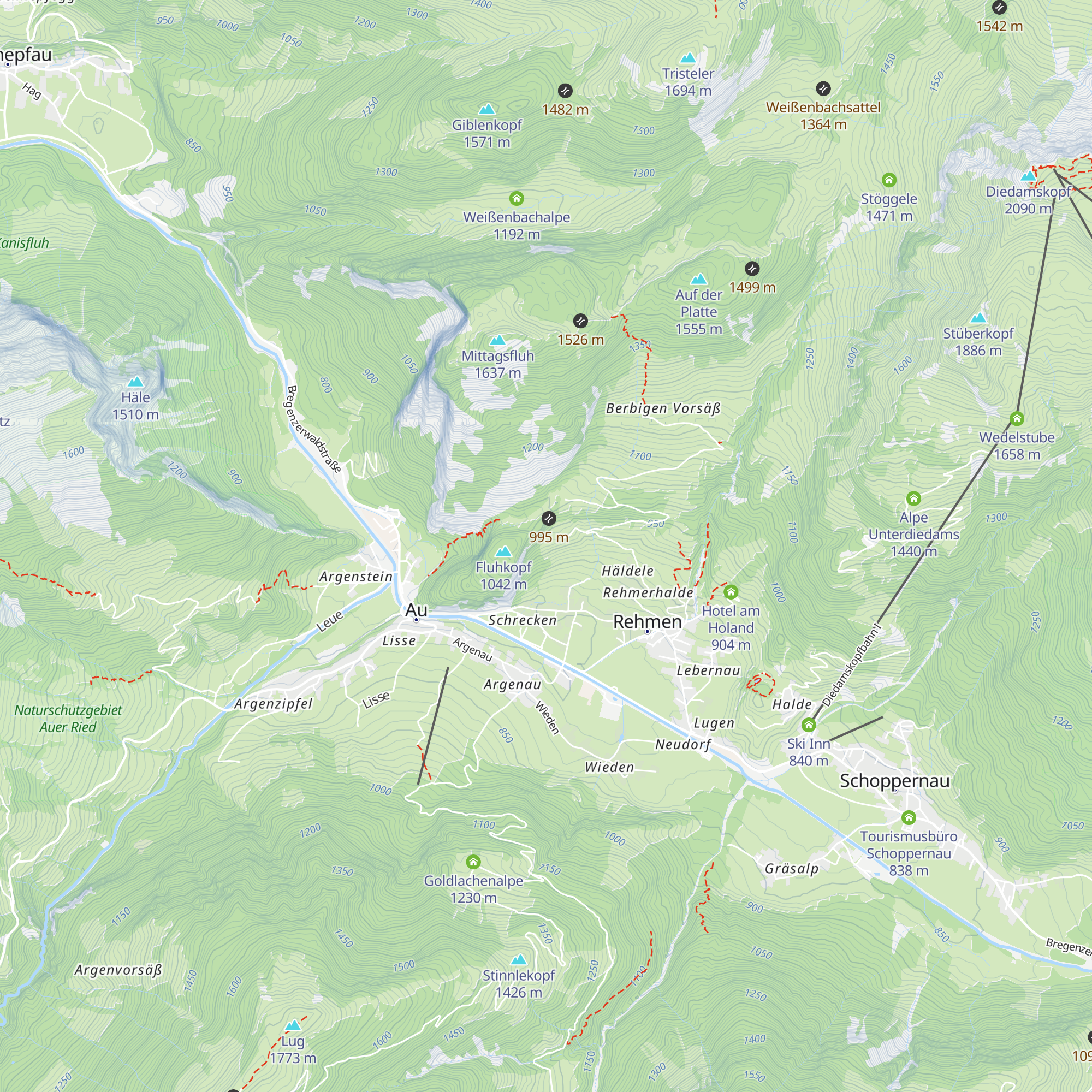 Ferienhütte Kohlerhalde map