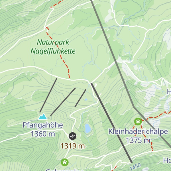 Map of Almhotel Hochhäderich
