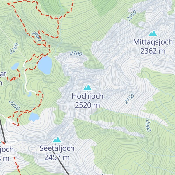 Map of Hochjoch