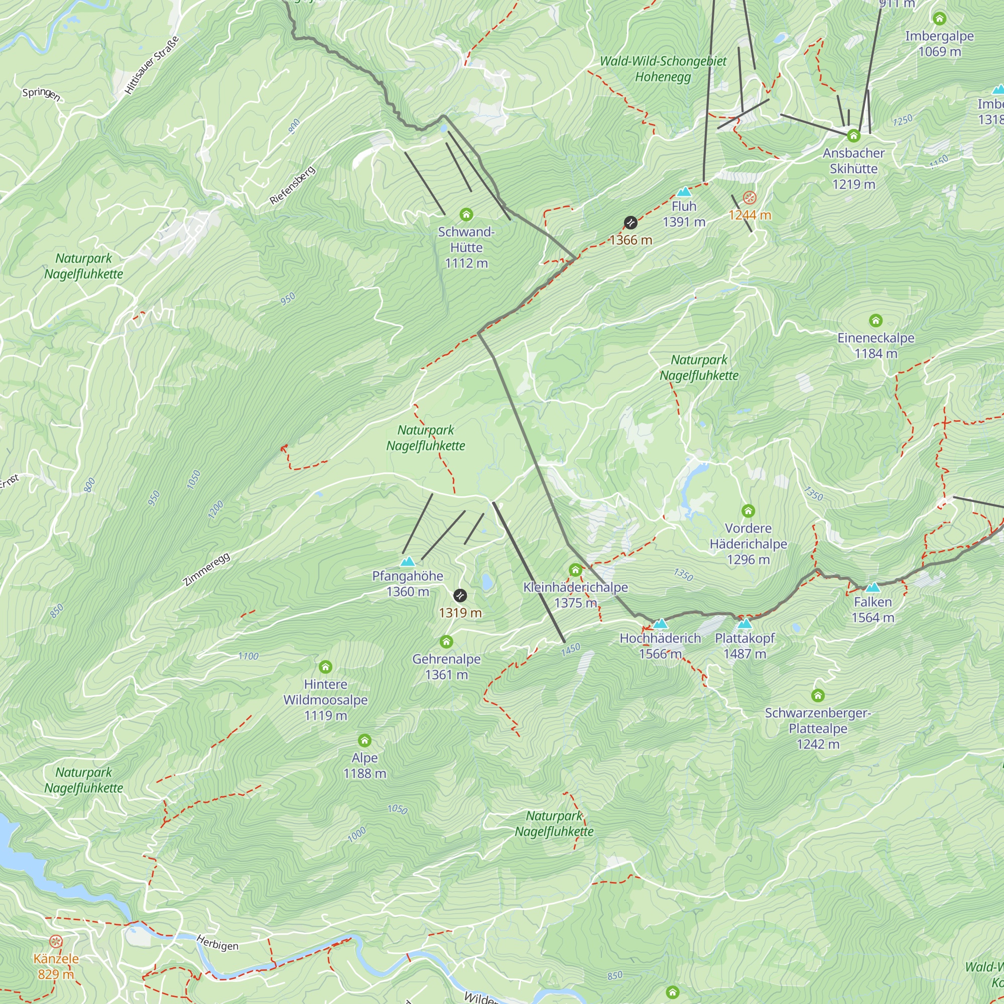 Gschlötteralpe map