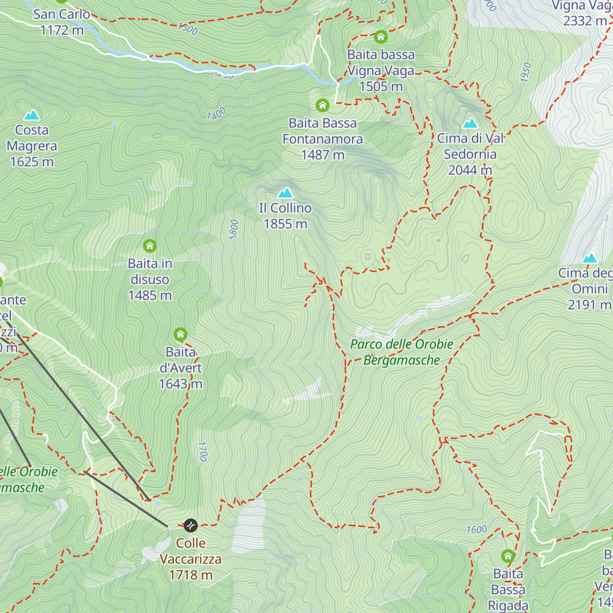 Baita Benfit map