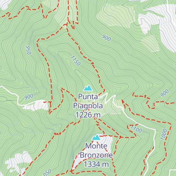 Map of Punta Piagnola