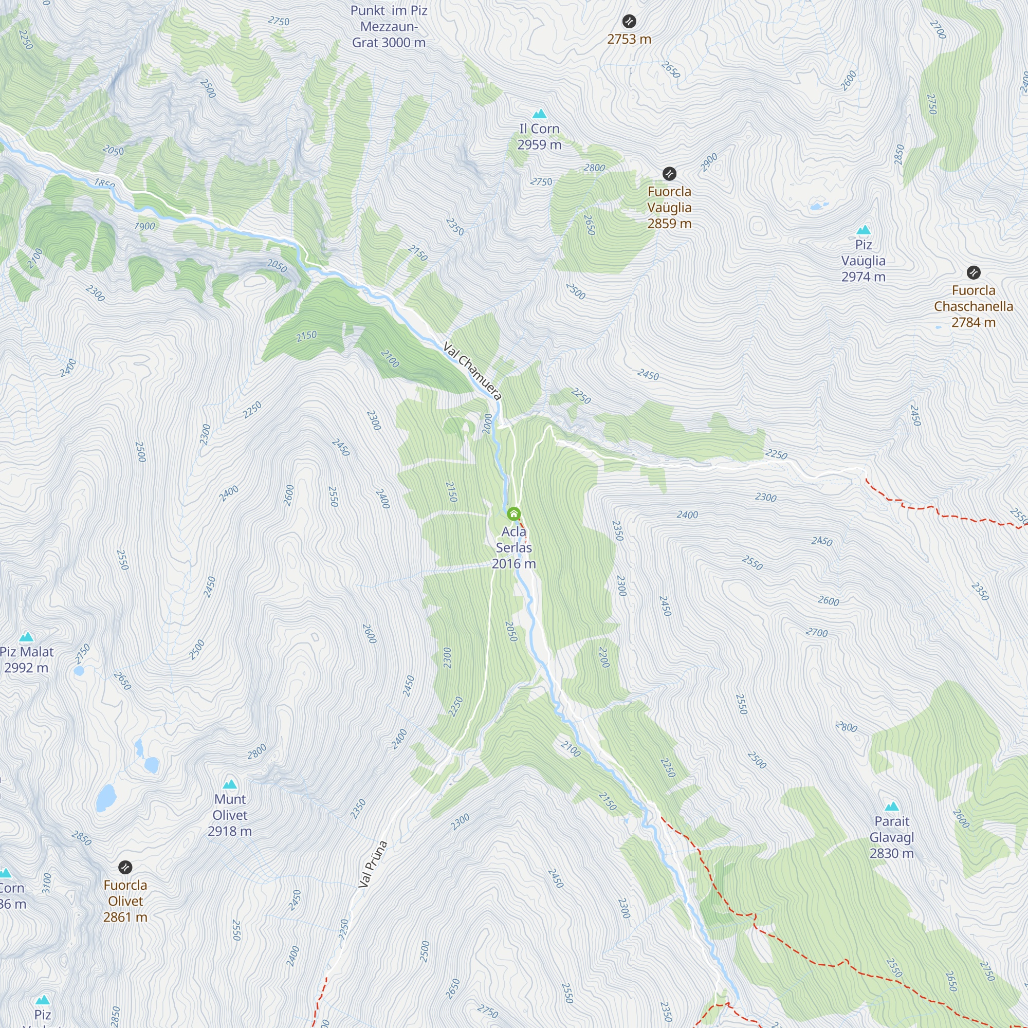Acla Serlas map