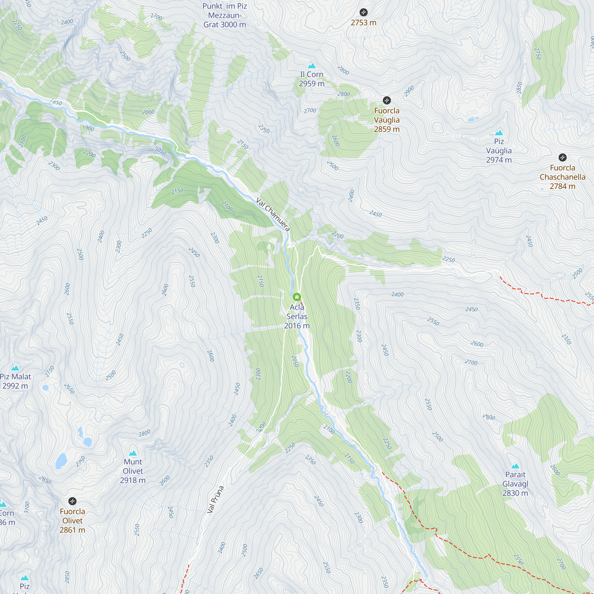 Acla Serlas map