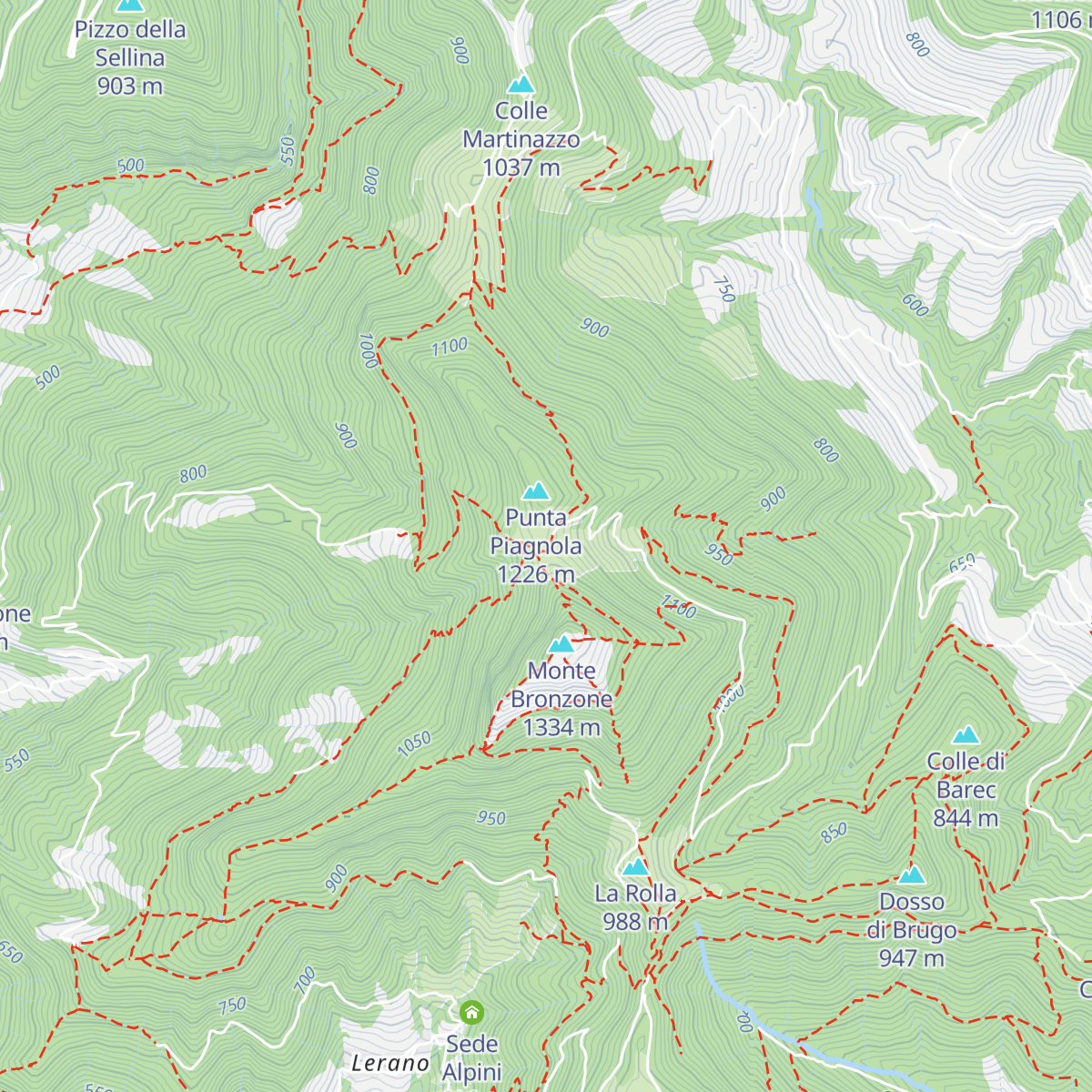 Rifugio Gombo Alto map