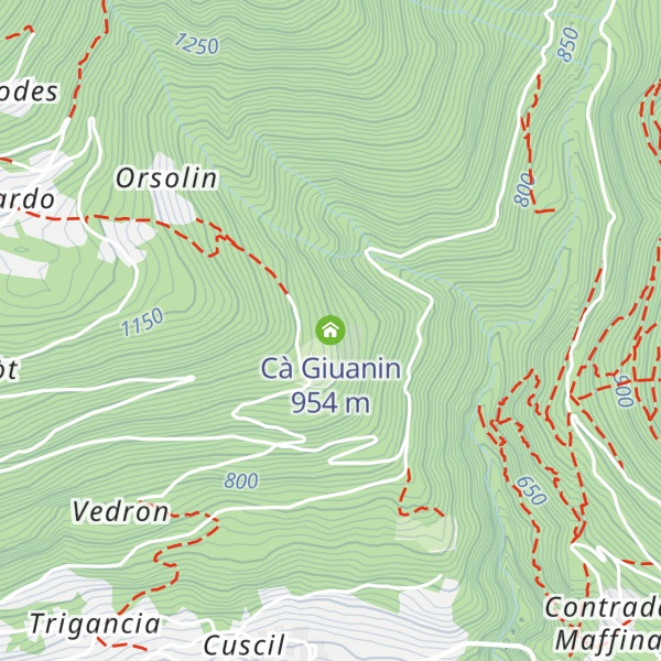 Map of Cà Giuanin
