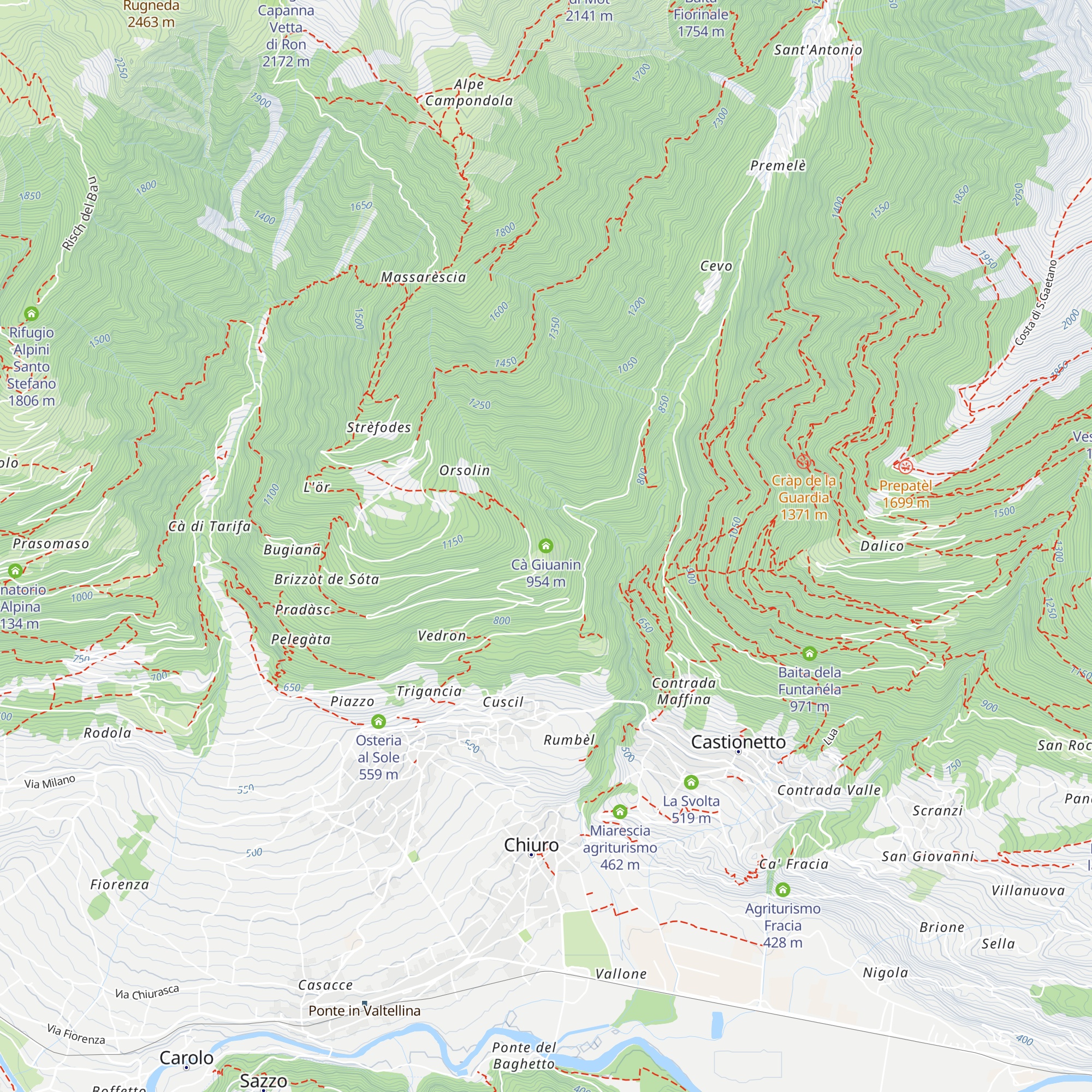 Cà Giuanin map