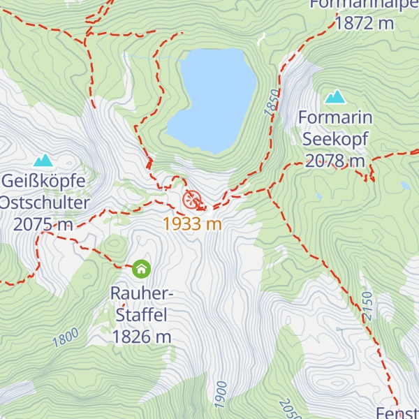 Map of Freiburger Hütte