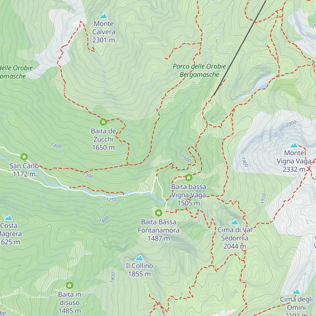 Stalle Cassinelli map