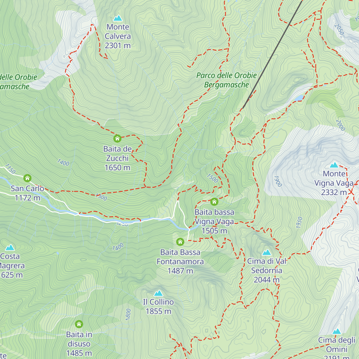Stalle Cassinelli map