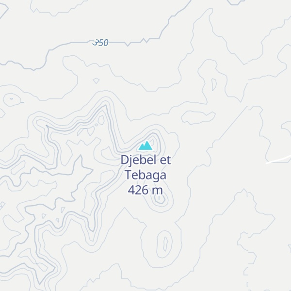 Map of Djebel et Tebaga