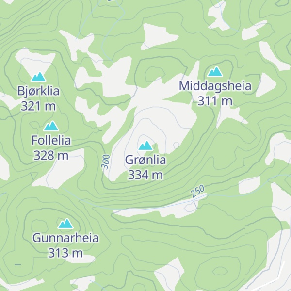 Map of Grønlia