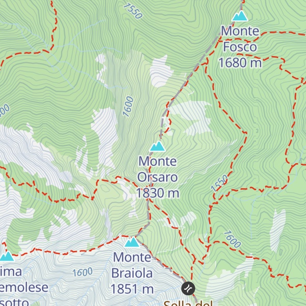 Map of Cima Eliseo