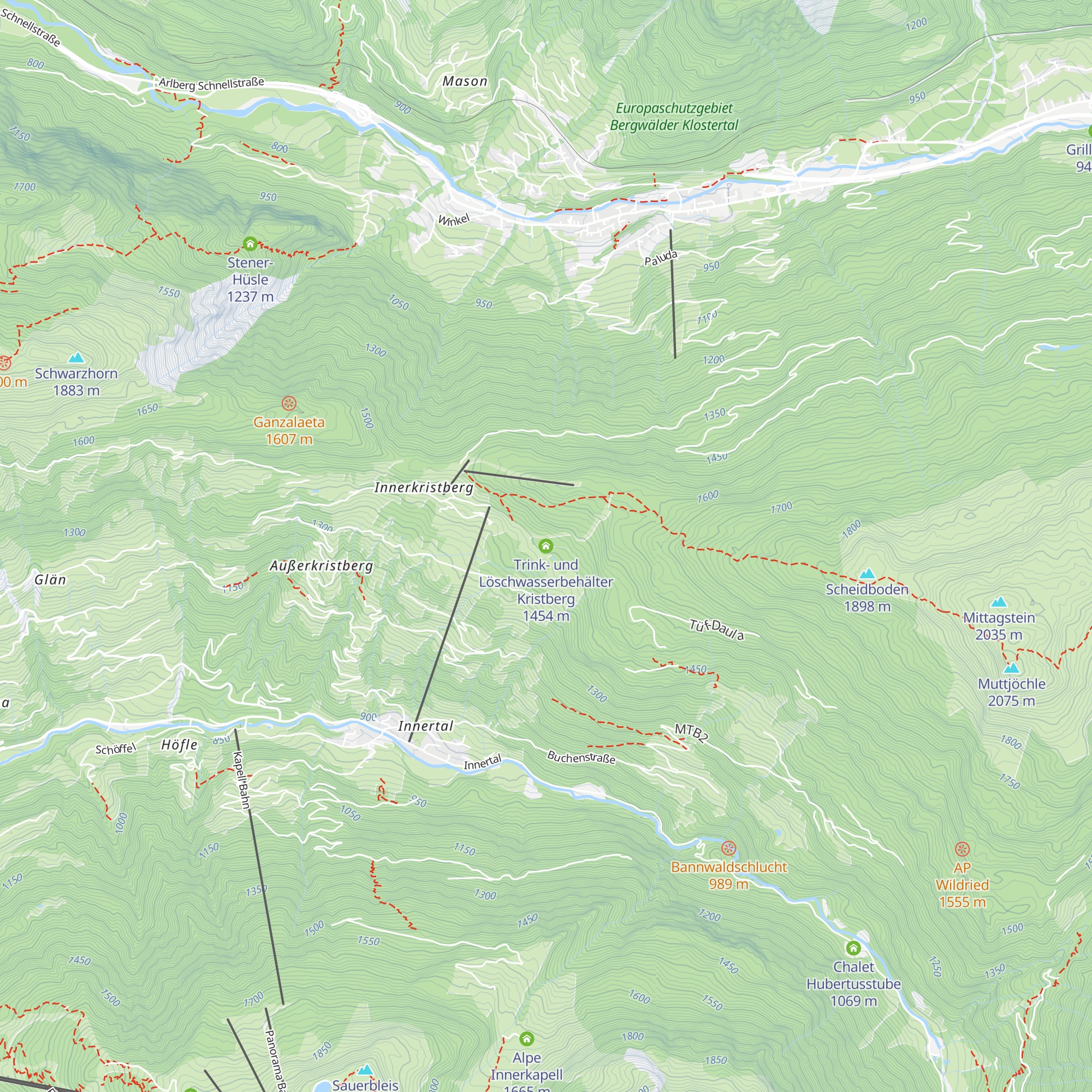 Trink- und Löschwasserbehälter Kristberg map