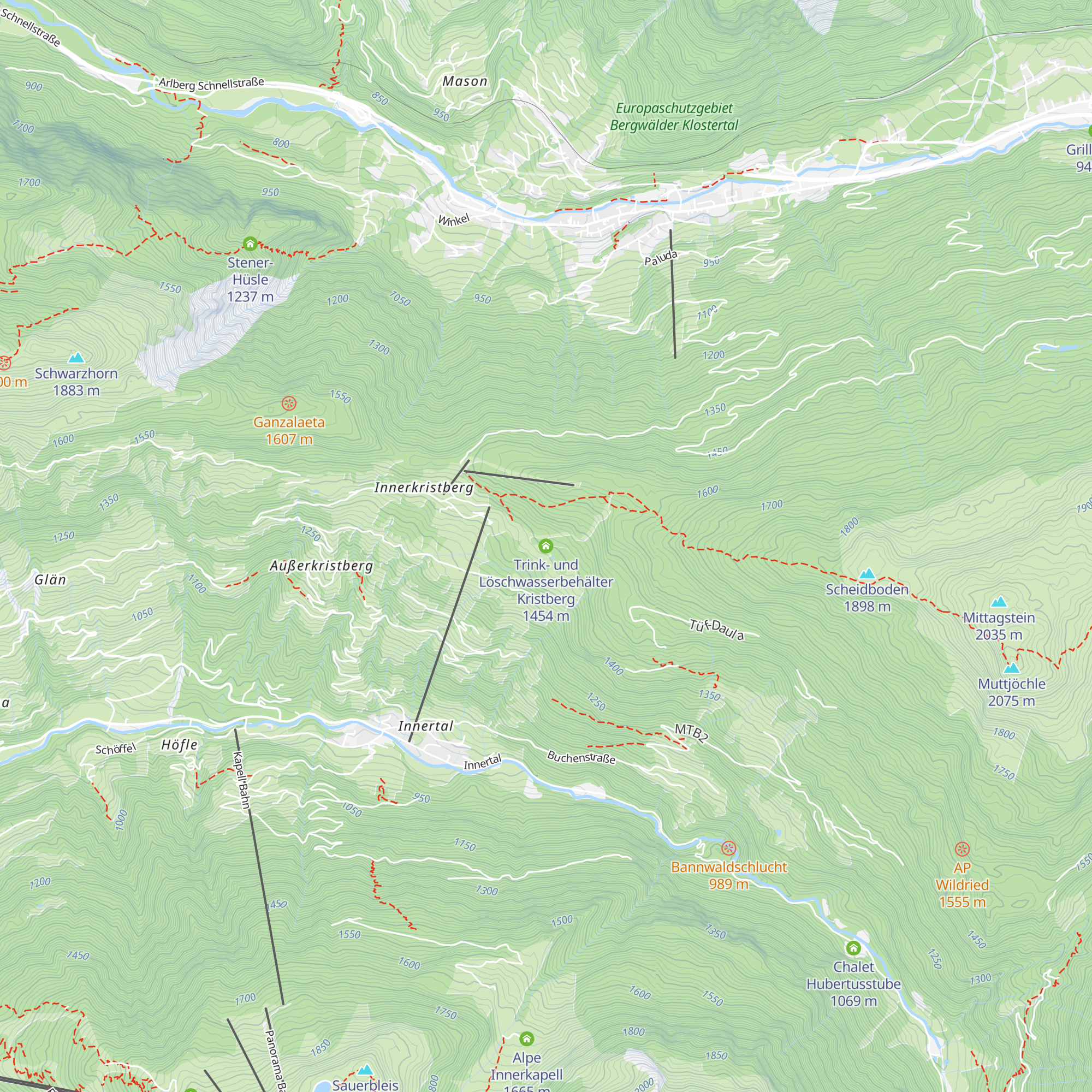 Trink- und Löschwasserbehälter Kristberg map