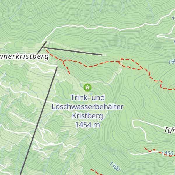Map of Trink- und Löschwasserbehälter Kristberg