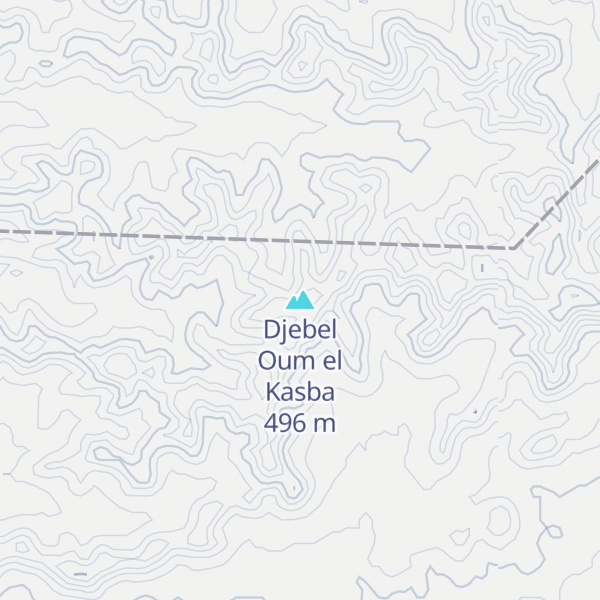 Map of Djebel Oum el Kasba