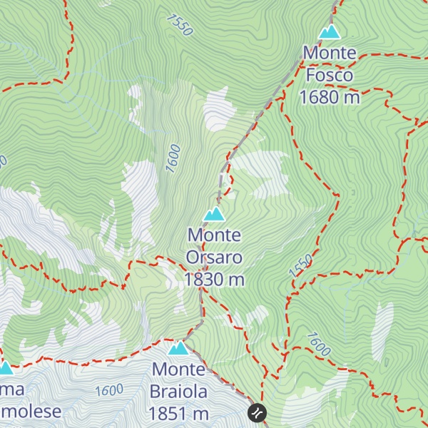 Map of Monte Orsaro